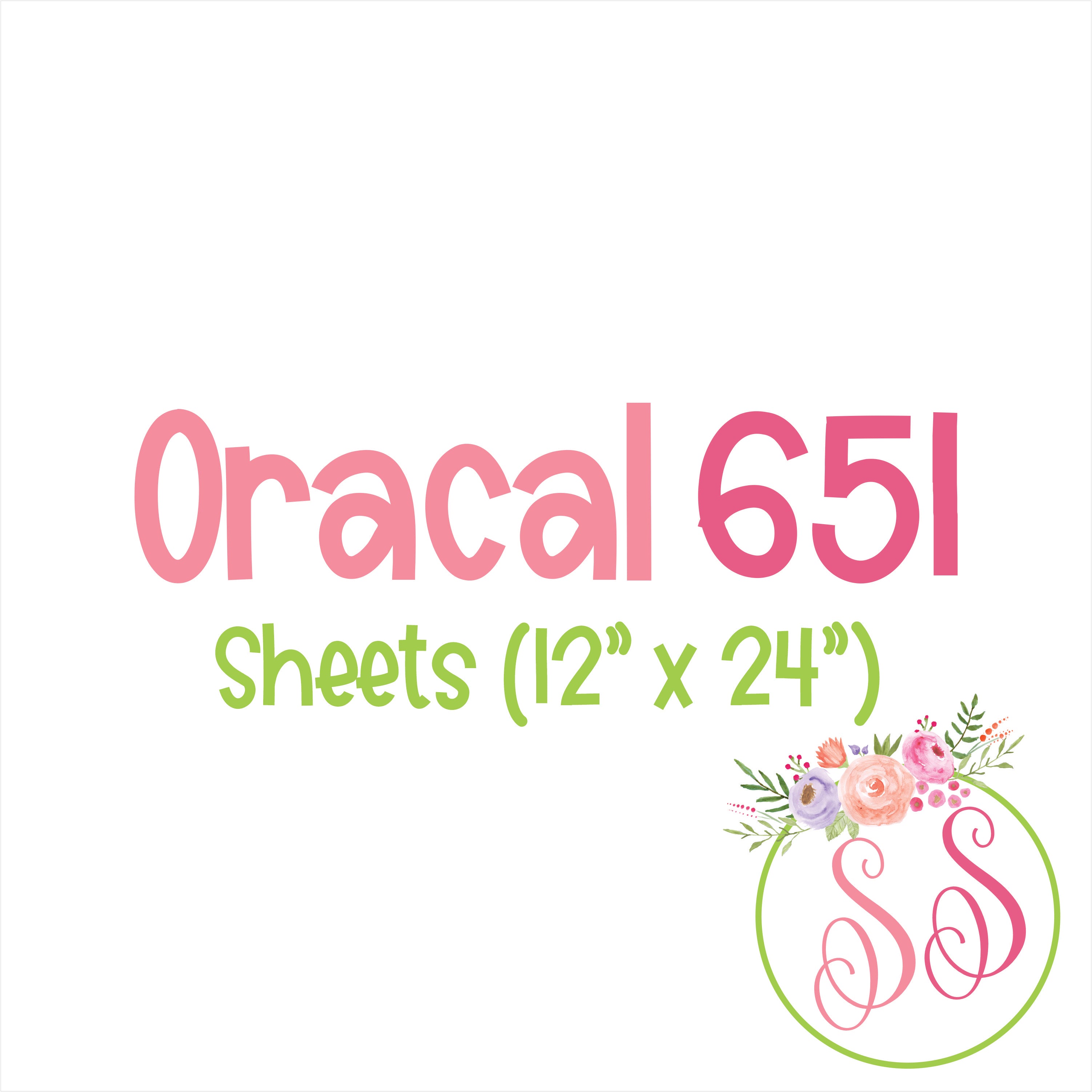Oracal 651 Adhesive - 12" x 24" Sheet
